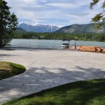 Italian Slate Stamped Finish Colored Concrete Patio 